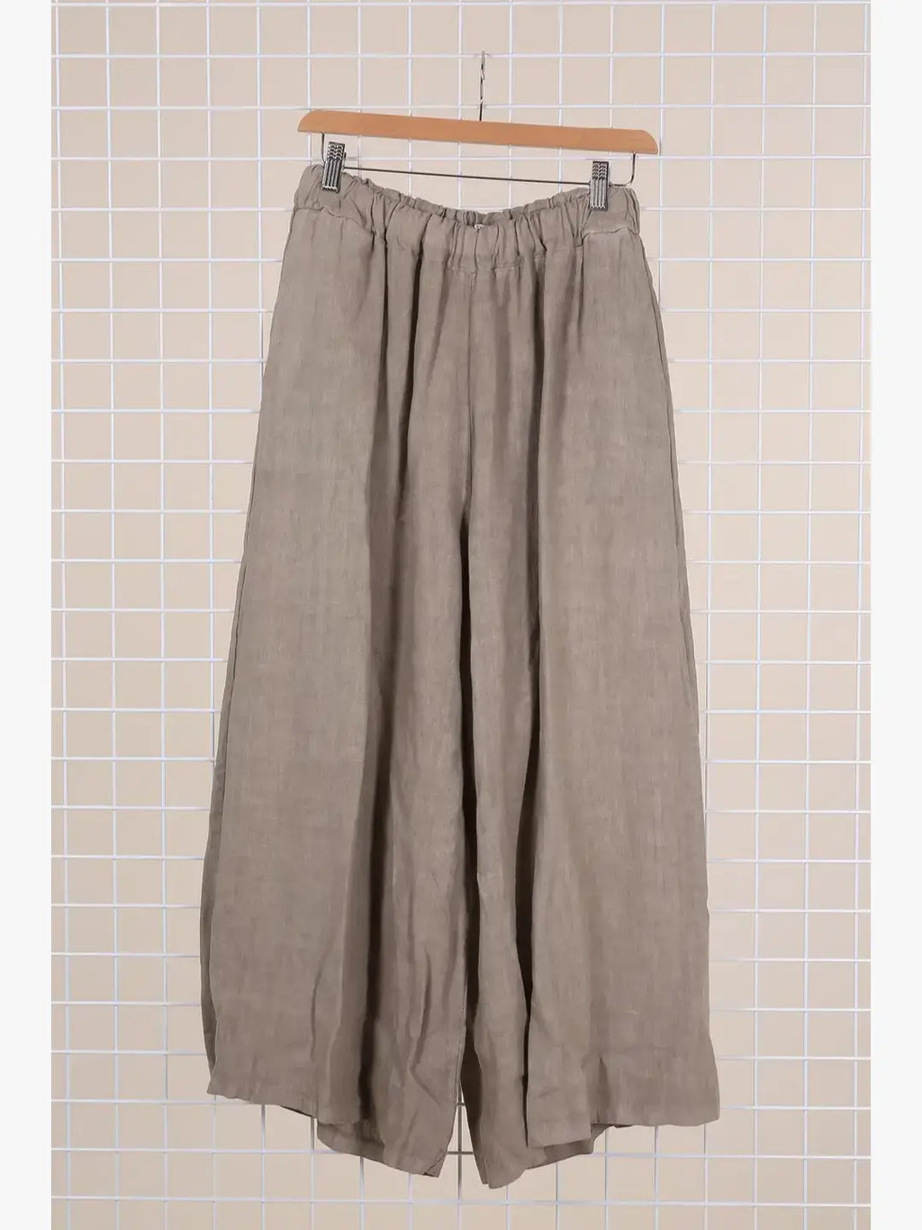 Linen trousers 6272 100% linen: Black