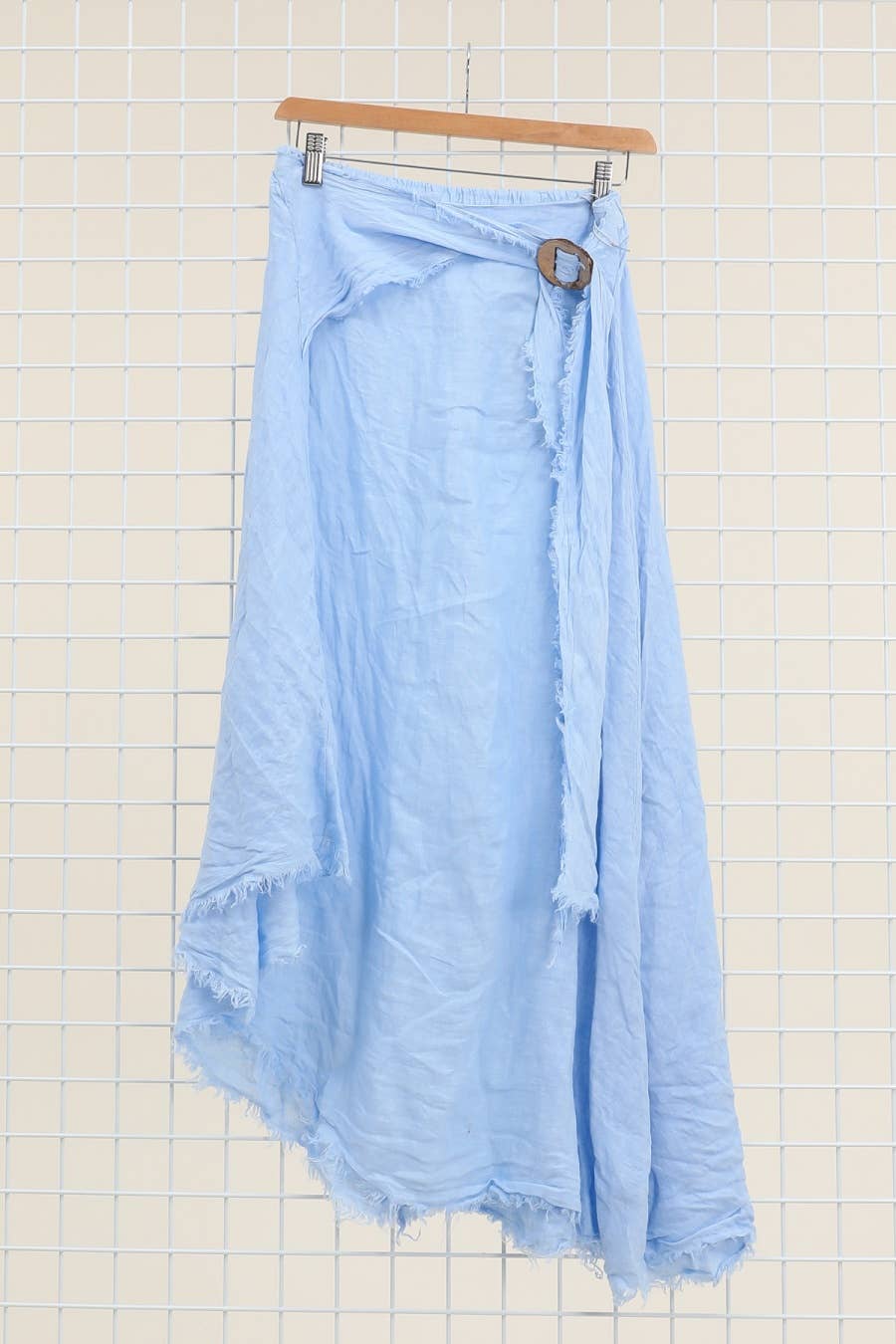 Linen skirt with drawstring 1013 100% linen