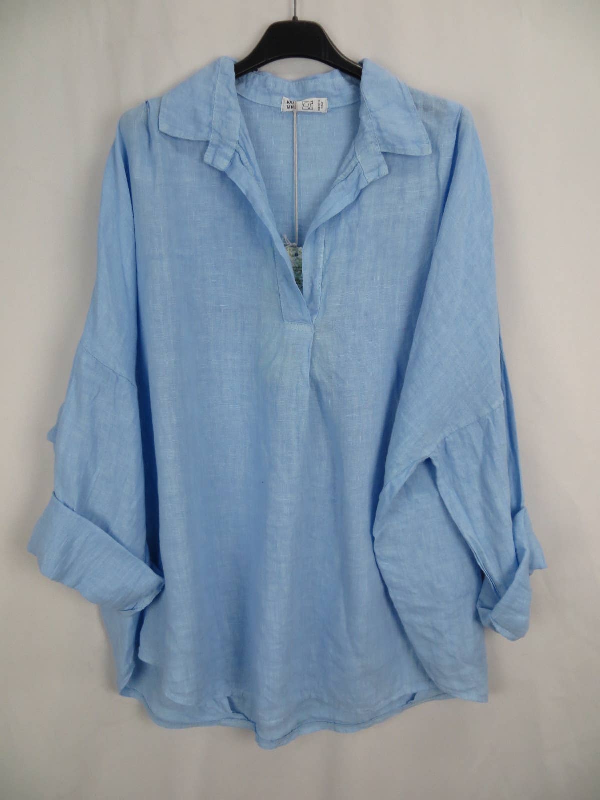 Blouse 688179 100% linen made in Italy