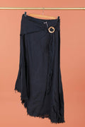 Linen skirt with drawstring 1013 100% linen
