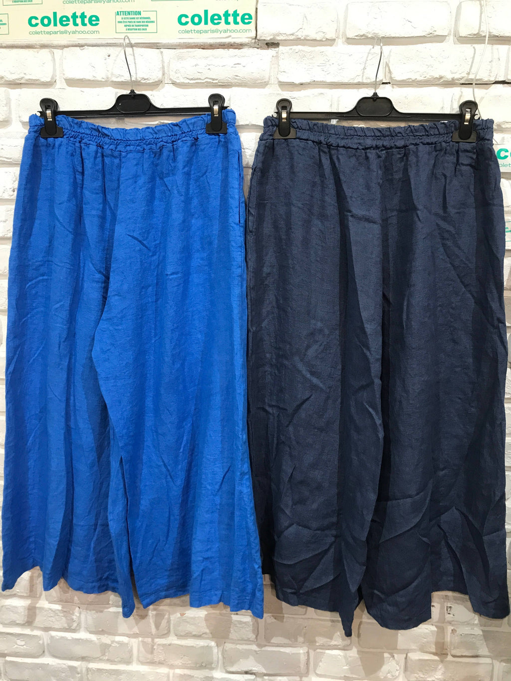 Linen trousers 6272 100% linen: White