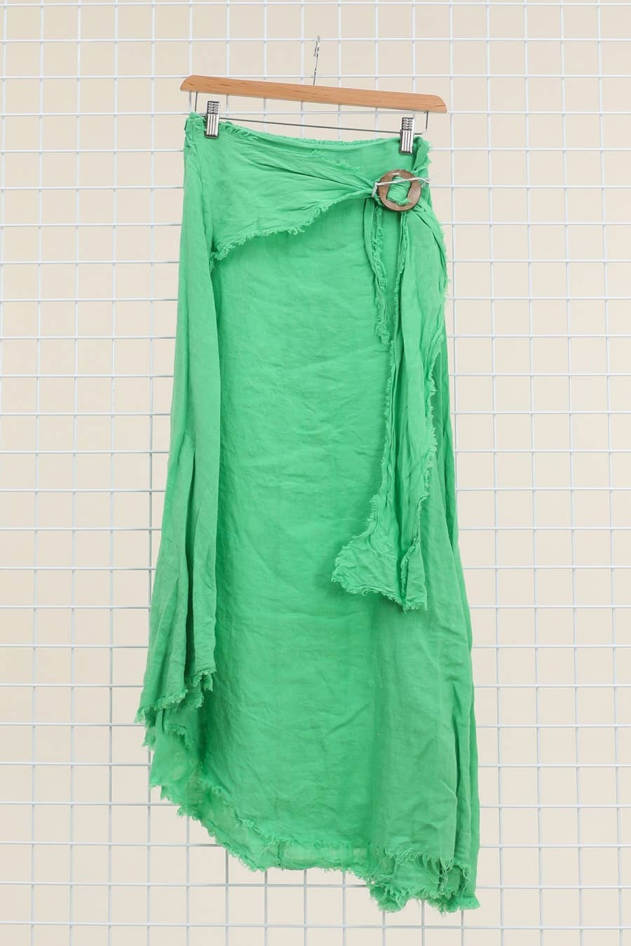 Linen skirt with drawstring 1013 100% linen