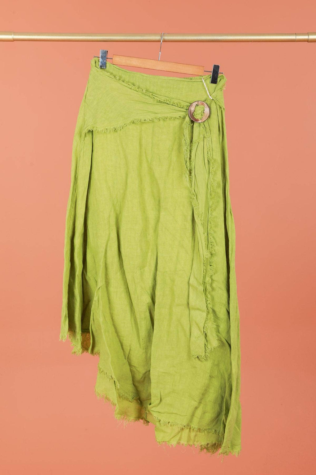 Linen skirt with drawstring 1013 100% linen