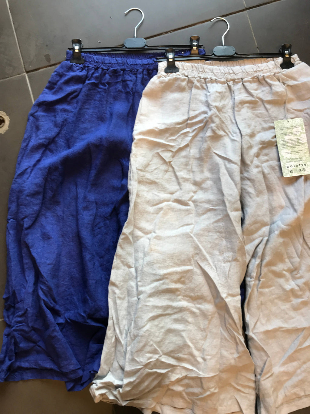 Linen trousers 6272 100% linen: Black