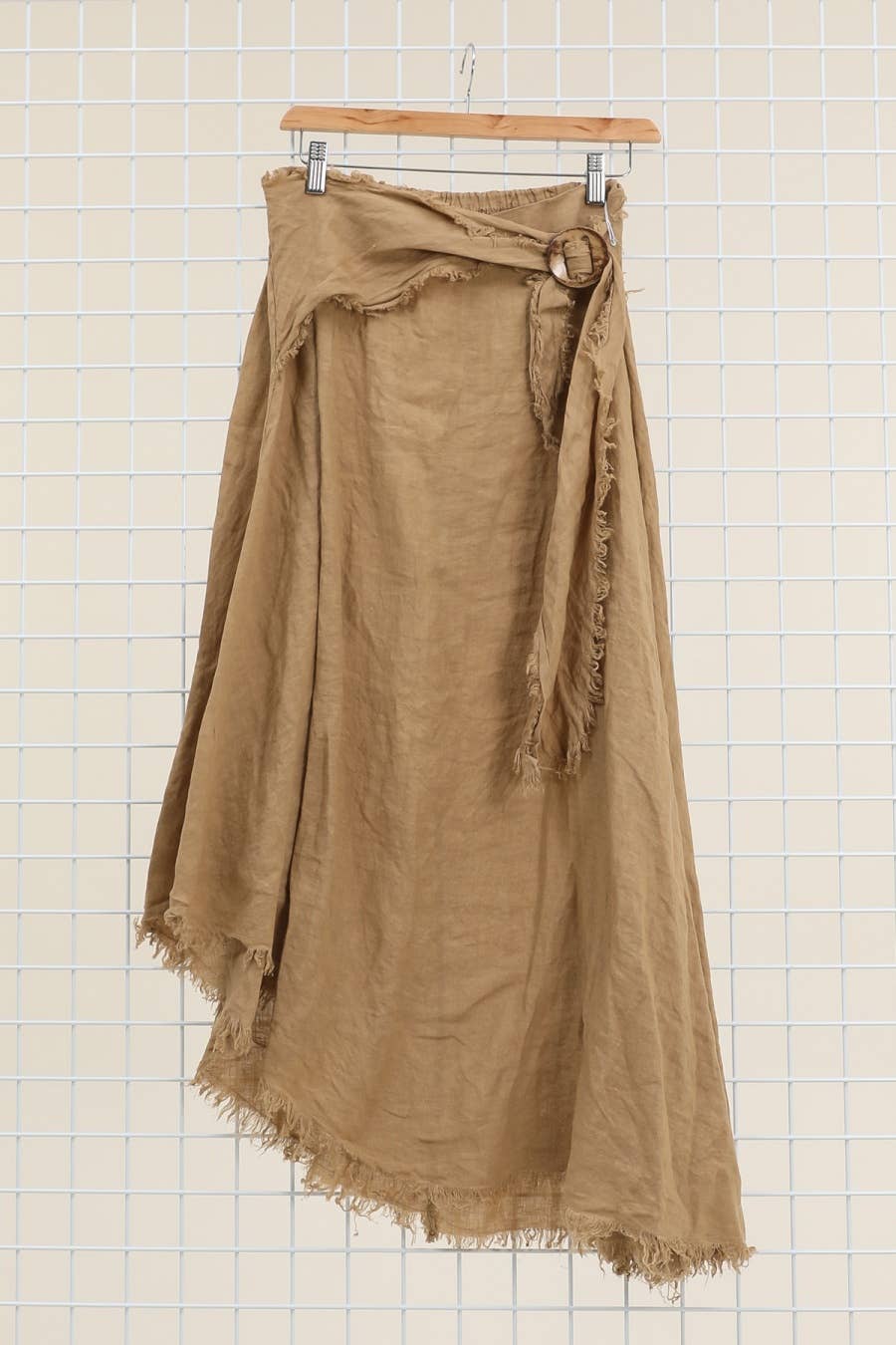 Linen skirt with drawstring 1013 100% linen