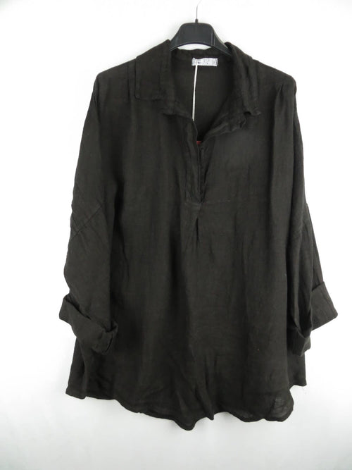 Blouse 688179 100% linen made in Italy