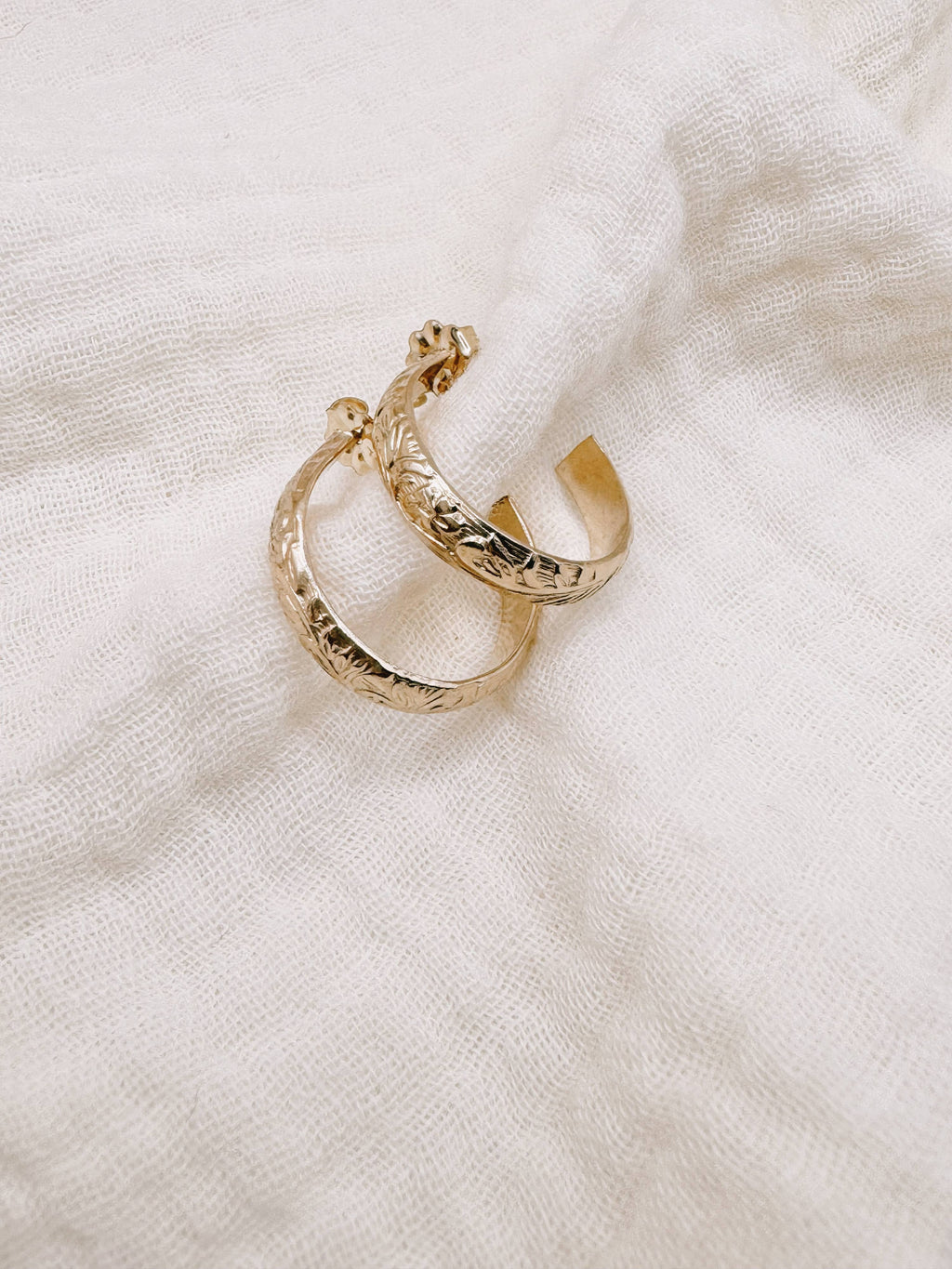Vintage Floral Hoops