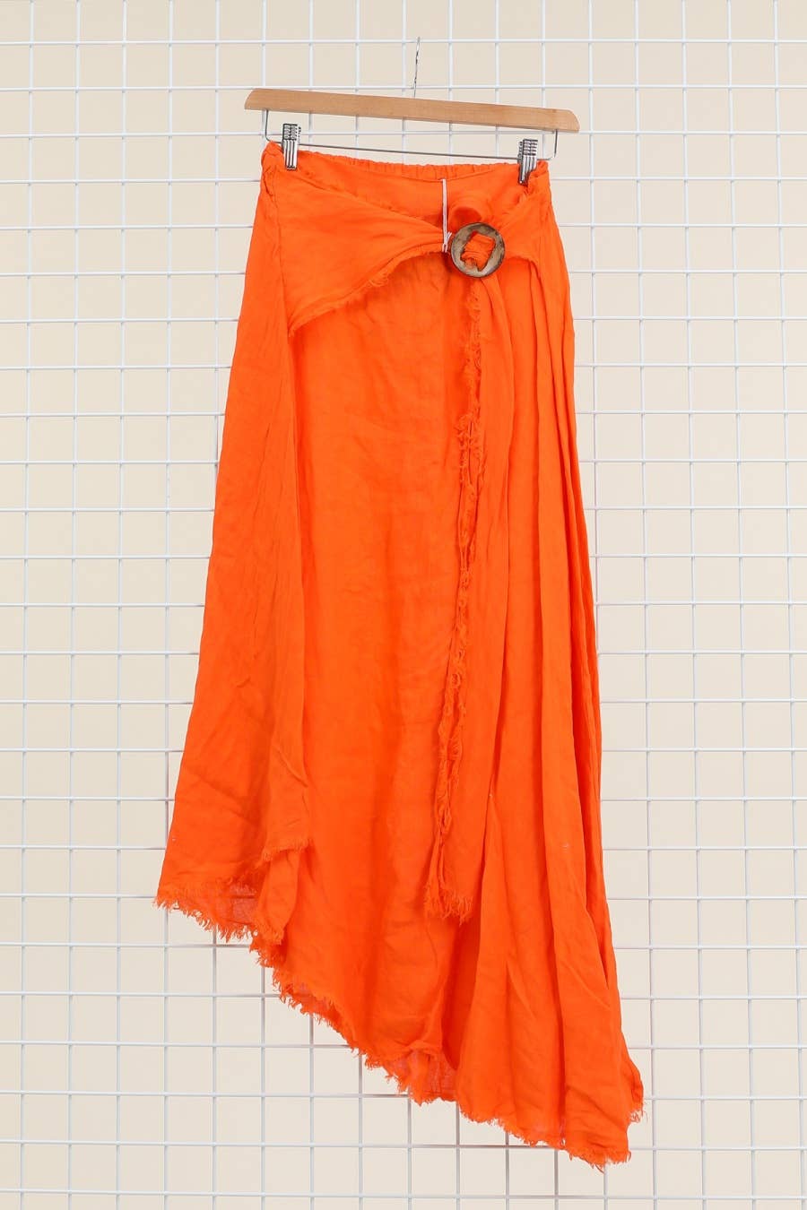 Linen skirt with drawstring 1013 100% linen