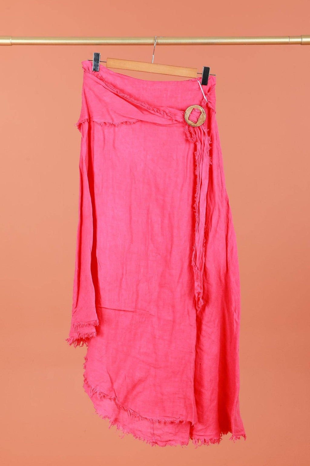 Linen skirt with drawstring 1013 100% linen