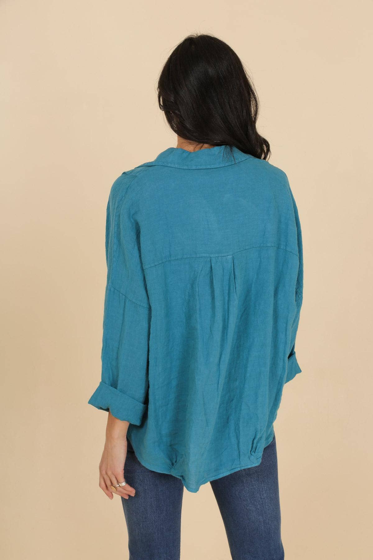 Blouse 688179 100% linen made in Italy