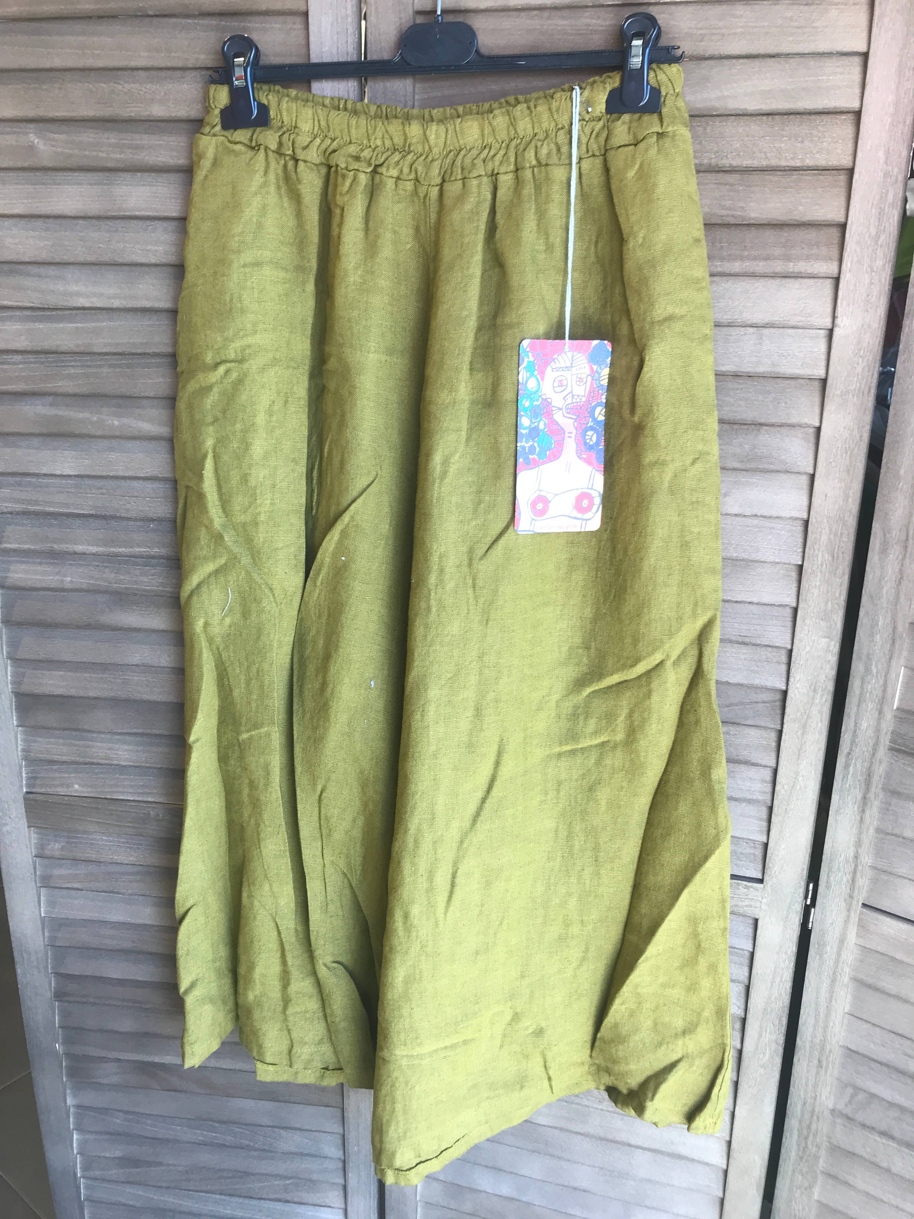 Linen trousers 6272 100% linen: White