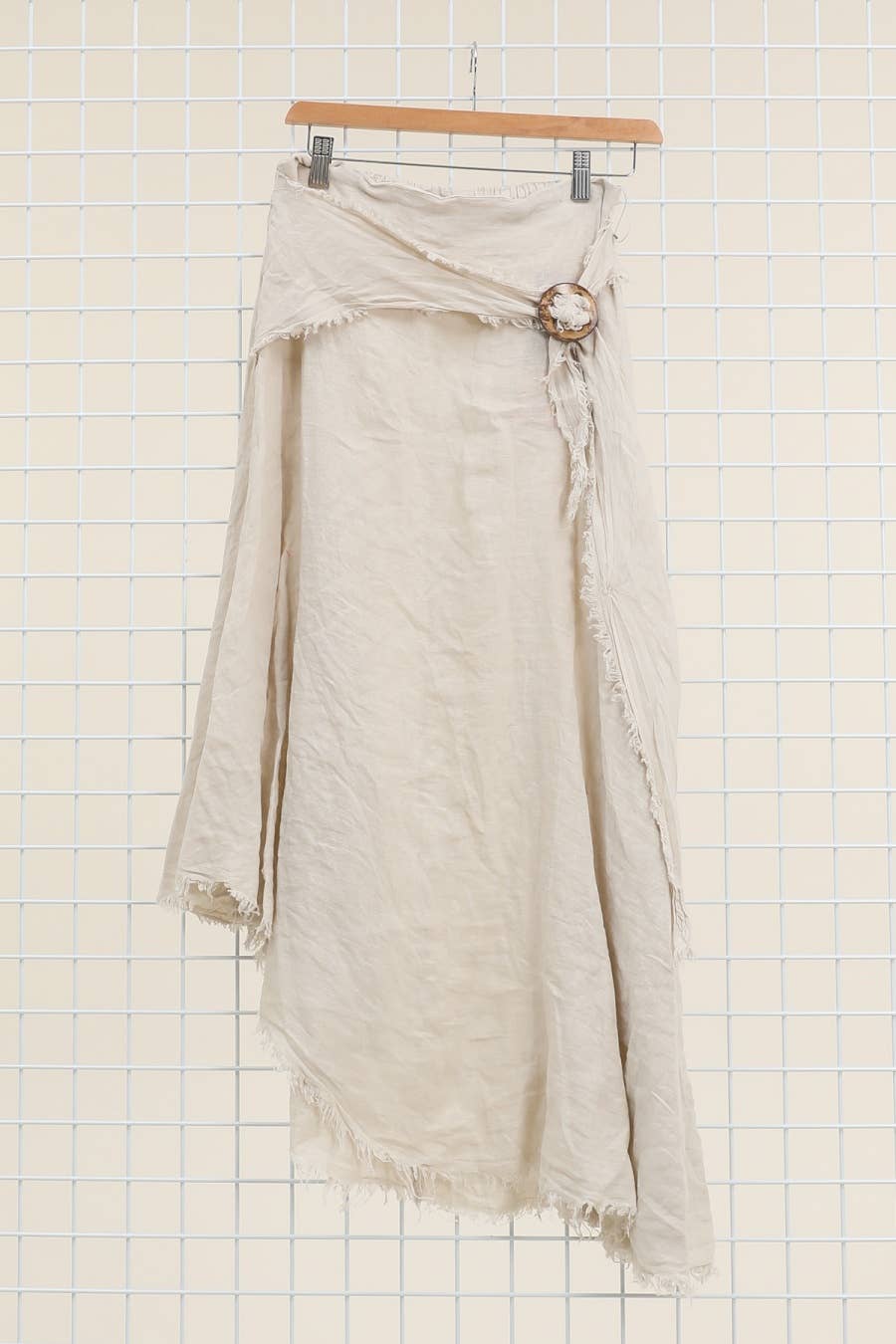 Linen skirt with drawstring 1013 100% linen
