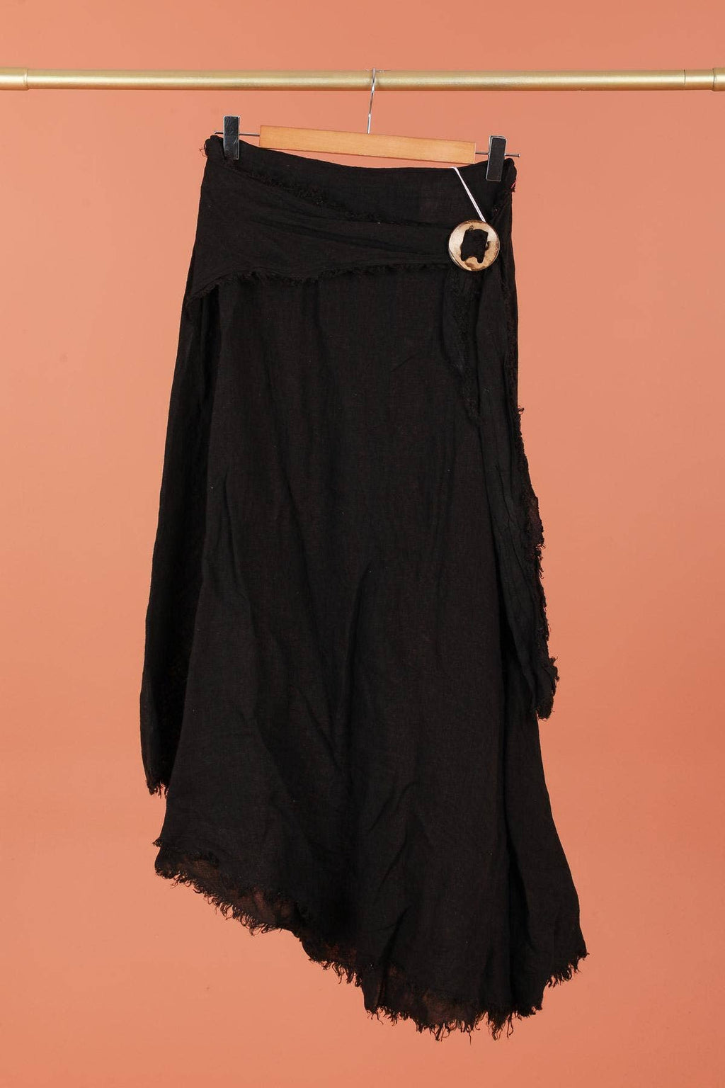 Linen skirt with drawstring 1013 100% linen