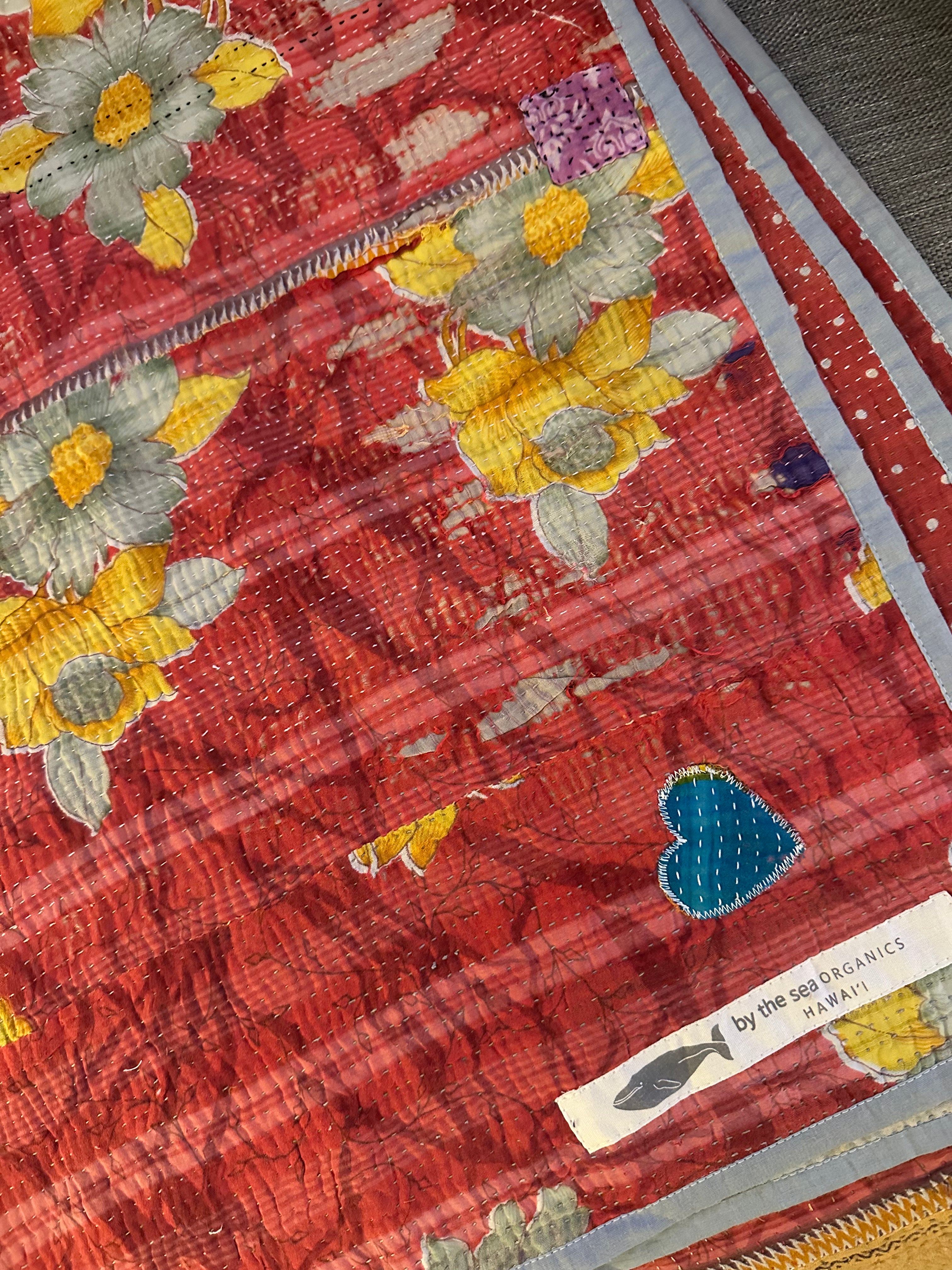 Kantha Quilt | Poppy