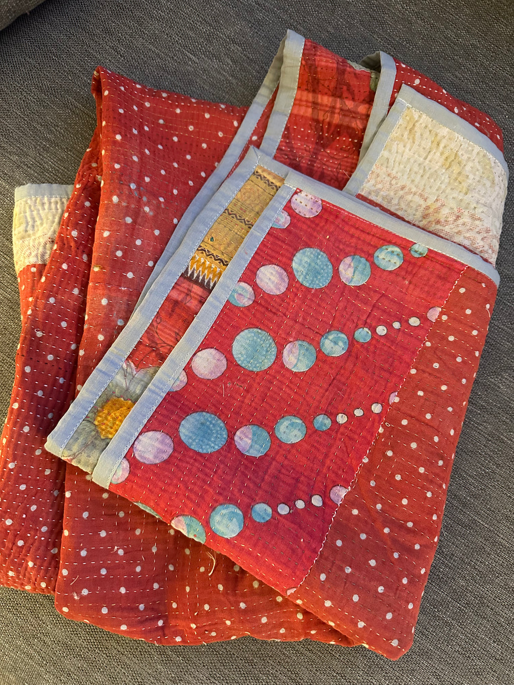 Kantha Quilt | Poppy