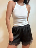 Satin Lace Shorts